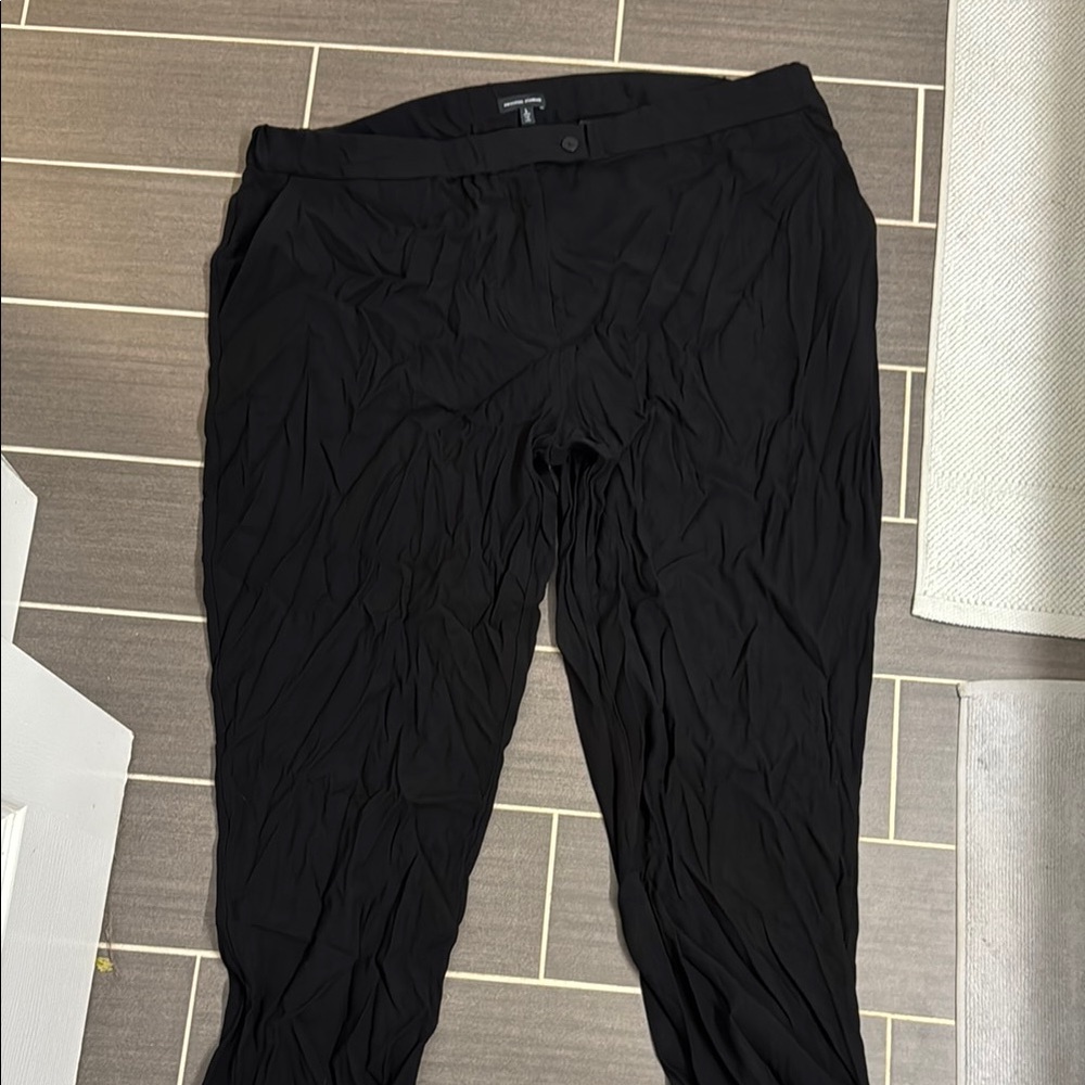 Universal Standard Black Trousers with Elastic Waistband